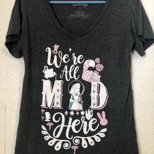 Disney Alice in Wonderland “We’re All Mad Here” Shirt